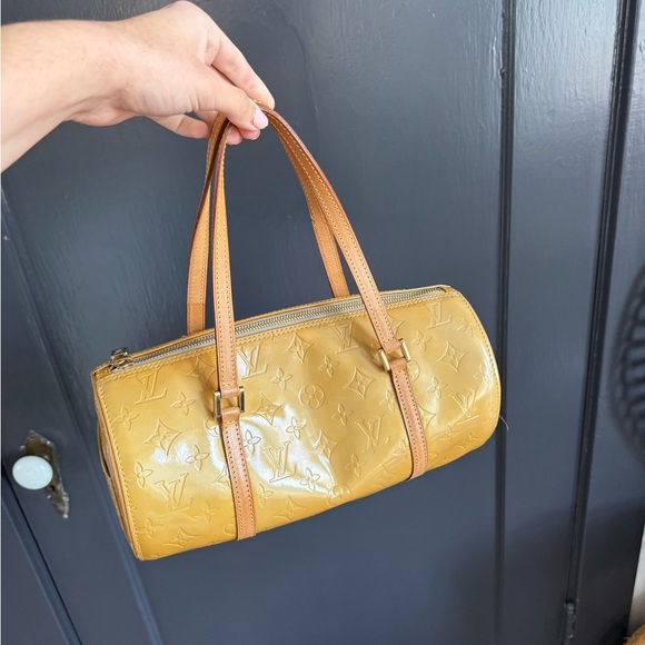 Louis Vuitton Yellow Perle Monogram Vernis Bedford Bag - Picture 2 of 9